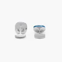 Butoni argint masiv Apatite Doppione Cushion