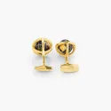 Butoni argint masiv Globe Lapis Gold