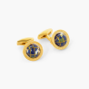 Butoni argint masiv Globe Lapis Gold