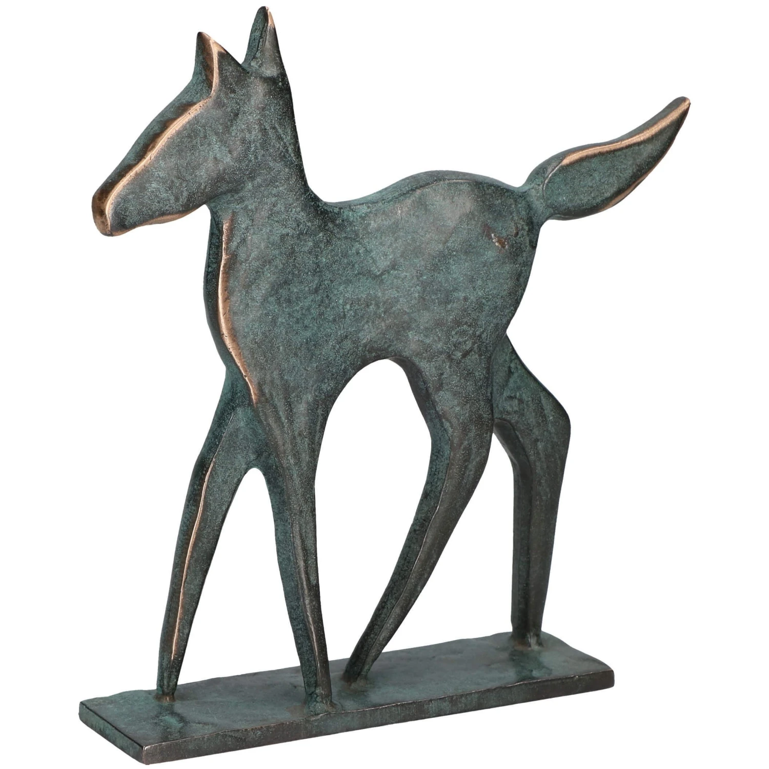 Statueta bronz masiv "Calut"