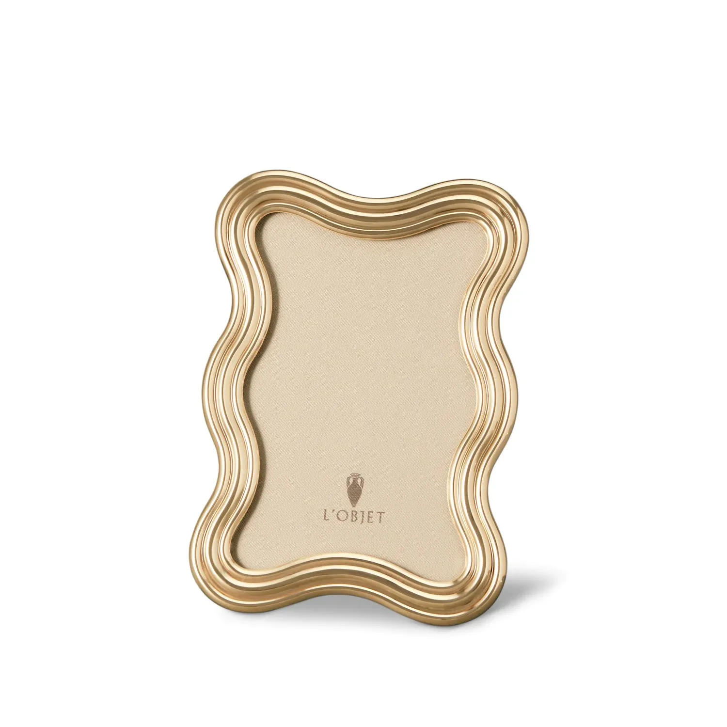 Rama foto L'Objet Ripple Gold 10x15