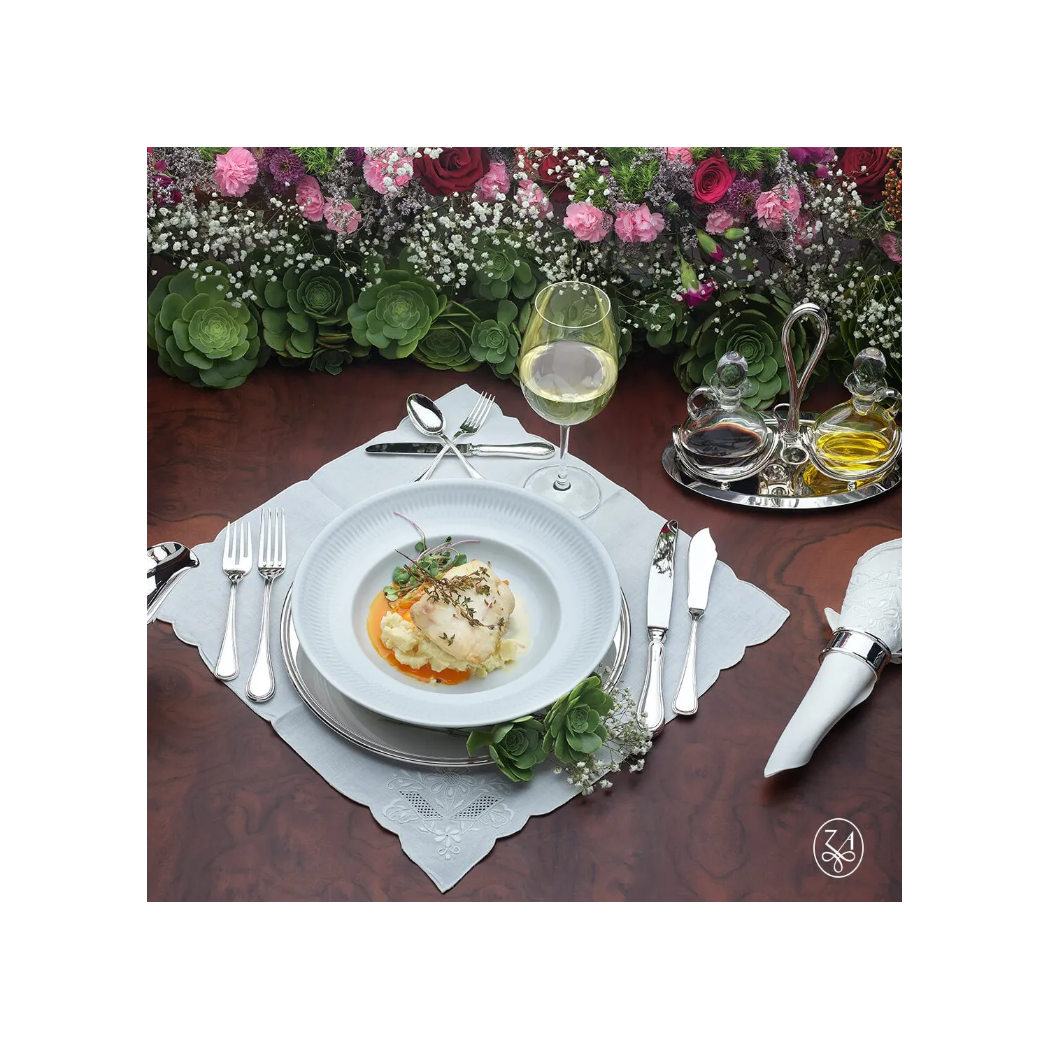 Set 5 tacamuri argint masiv 925 Inglese