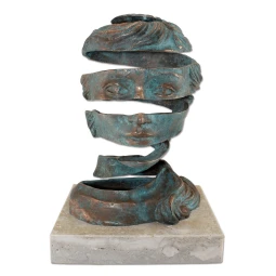 Statueta bronz masiv ”Omul momentului”