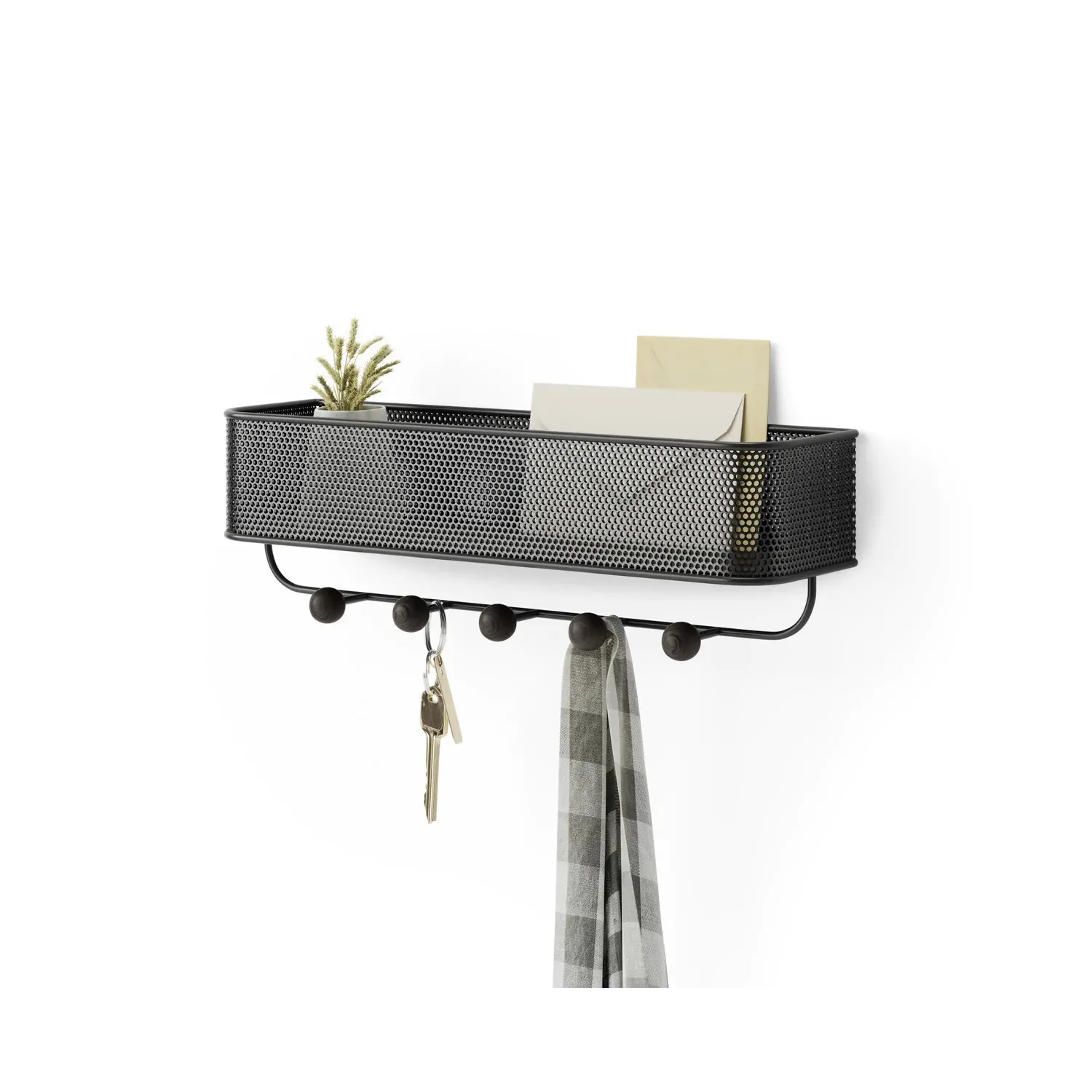 Cuier cu organizer Umbra Estique Dark