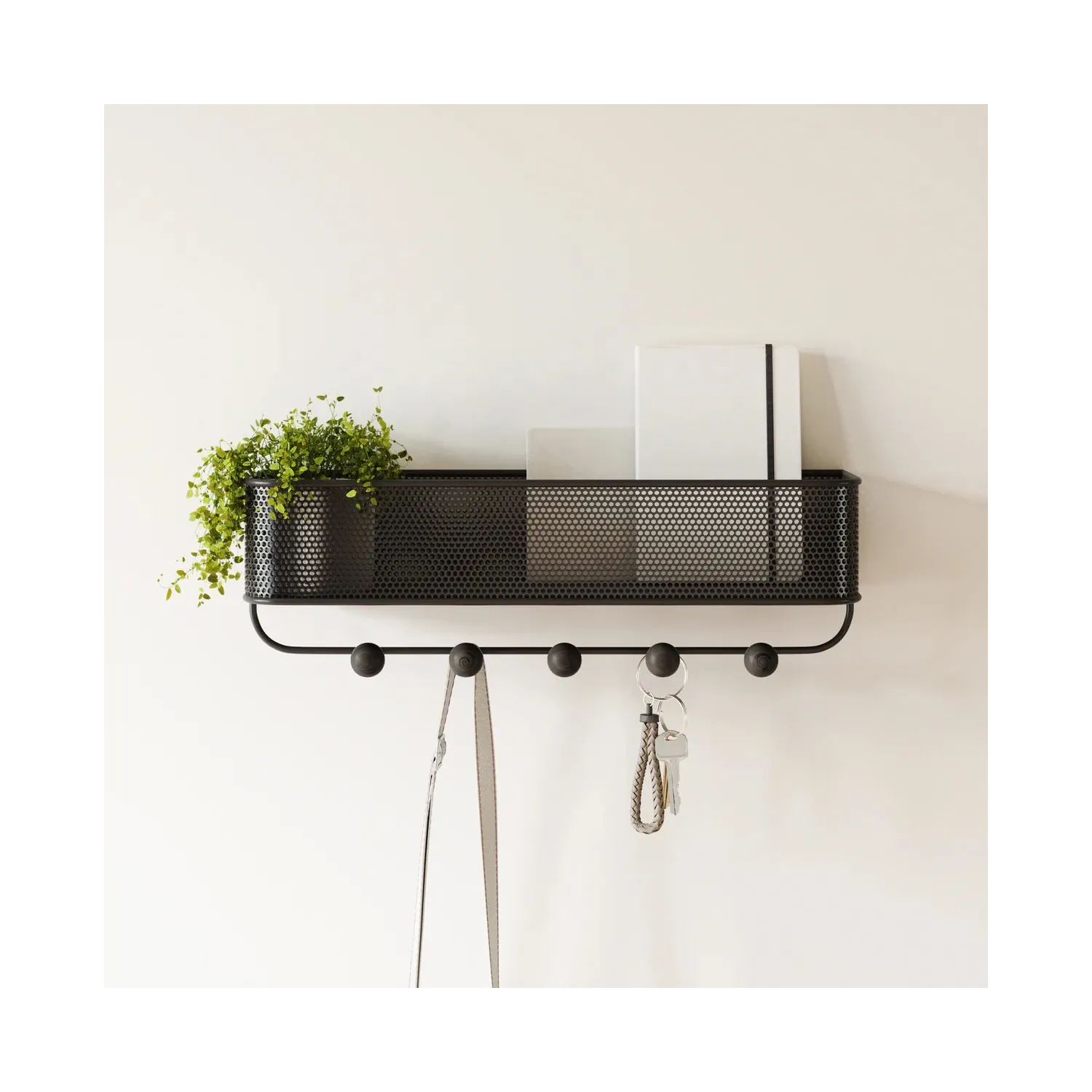 Cuier cu organizer Umbra Estique Dark
