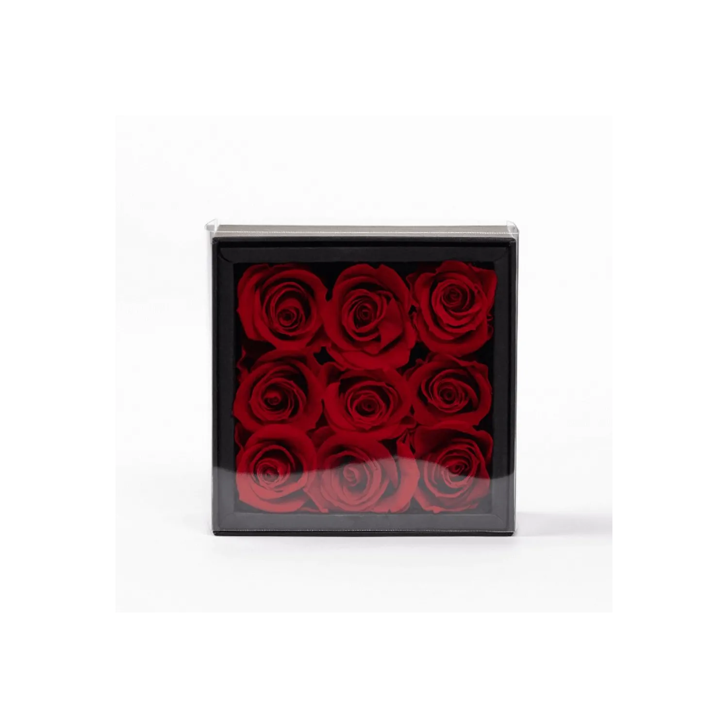 Cutie cu 9 trandafiri prezervati My Love XL