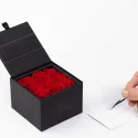 Cutie cu 9 trandafiri prezervati My Love XL