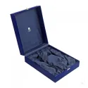 Set 2 pahare argint masiv pentru sampanie Parighi Hammered Gold