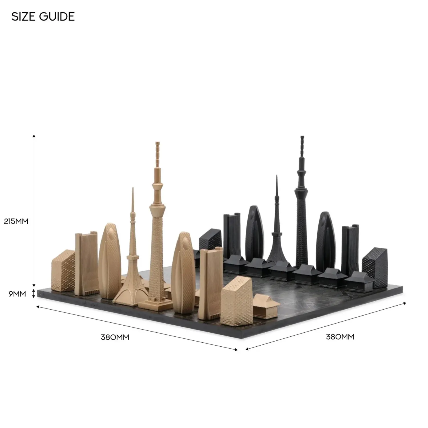 Joc de sah Skyline Tokyo Luxury Bronze