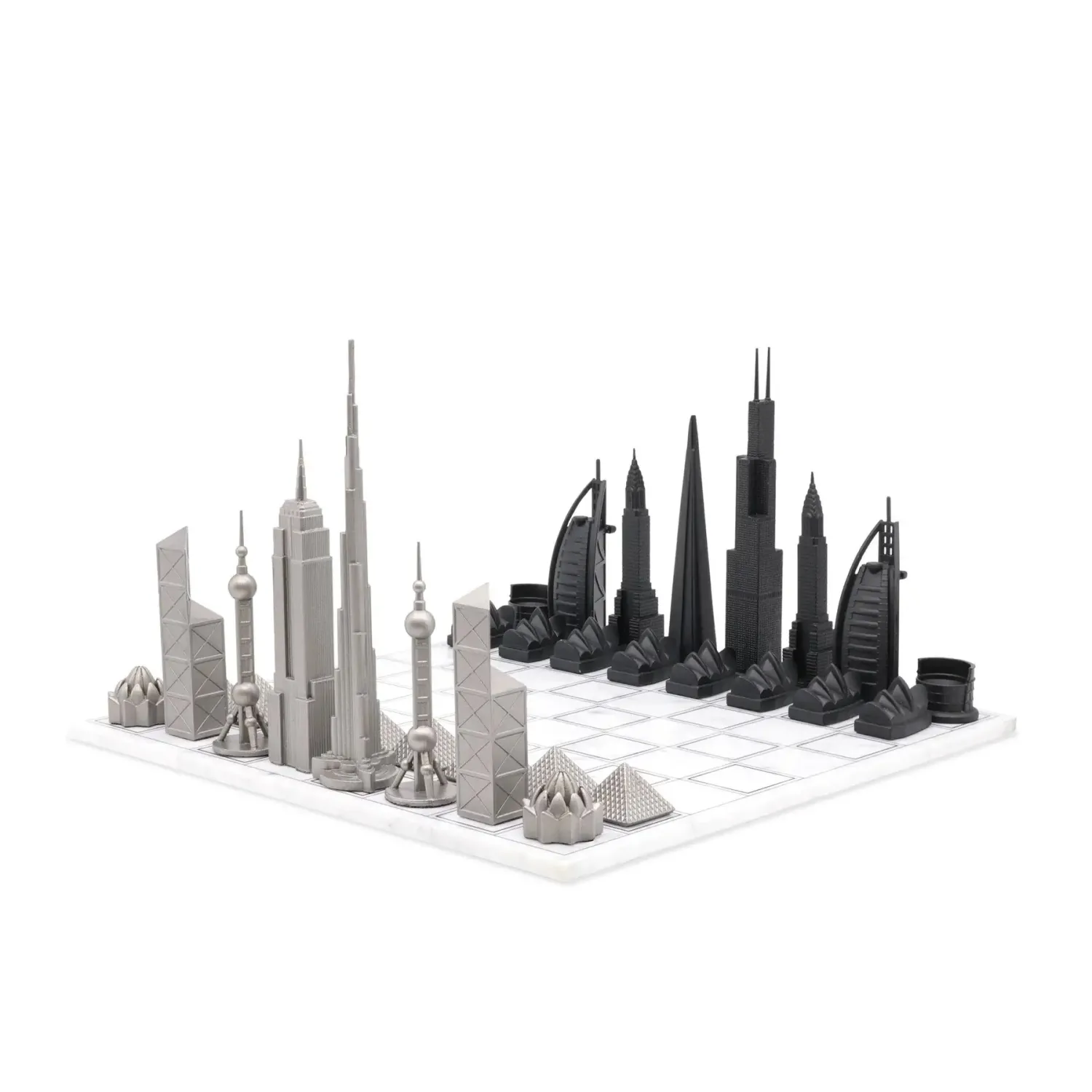 Joc de sah Skyline World Premium Marble