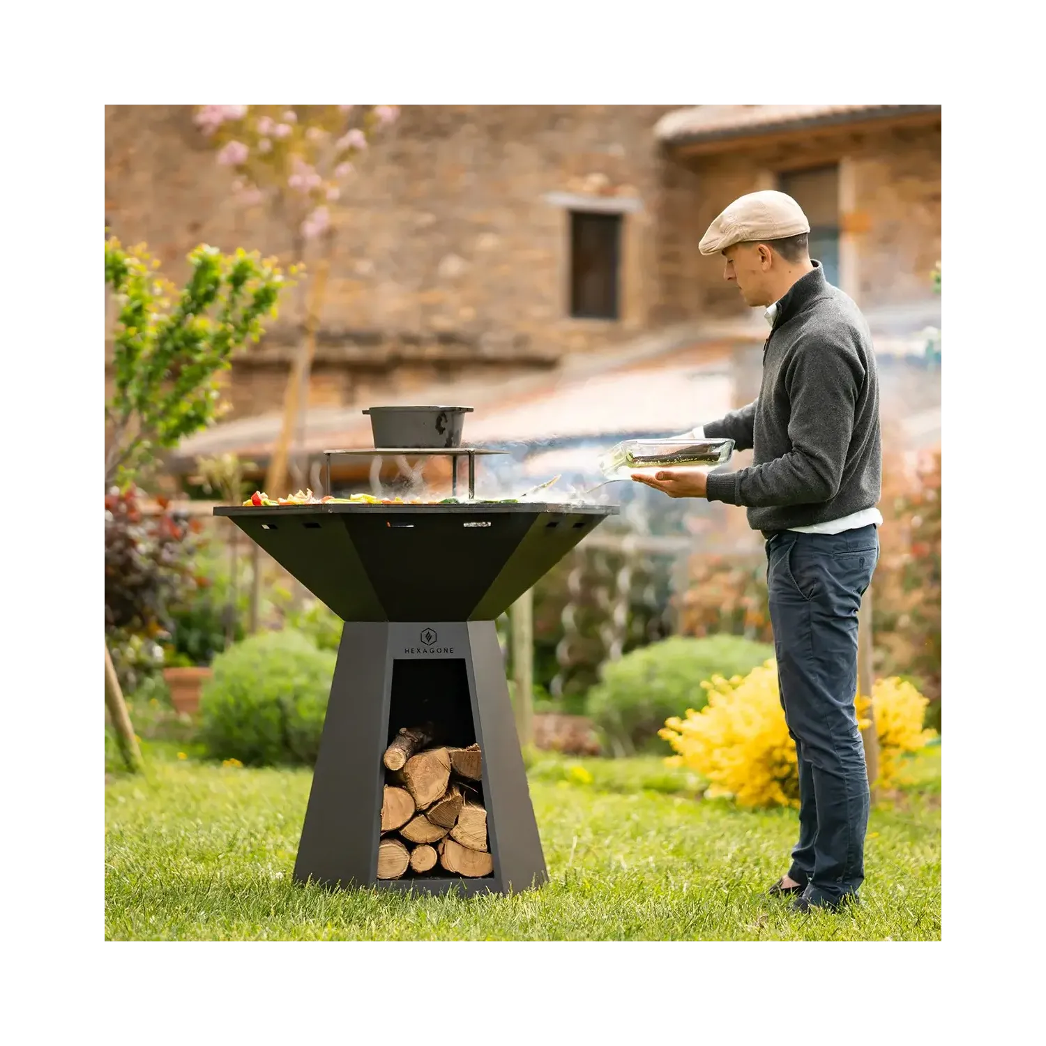 Gratar Hexagon Pack Festin Black 105cm