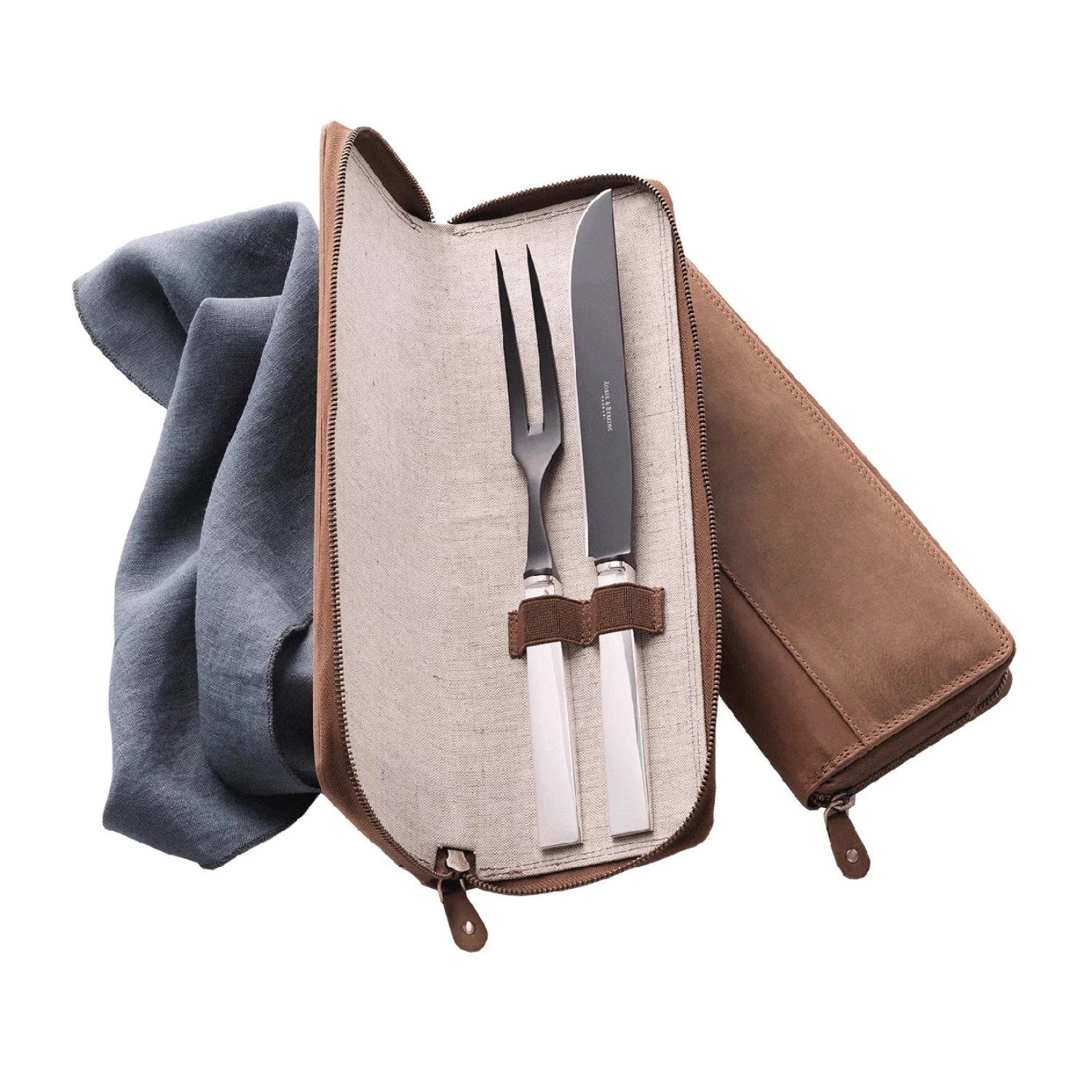 Set 2 tacamuri carne argint masiv Robbe & Berking Riva