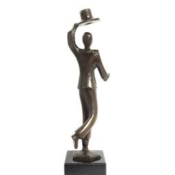 Statueta bronz "Jos palaria"