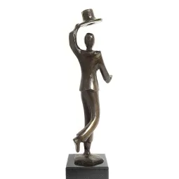 Statueta bronz "Jos palaria"