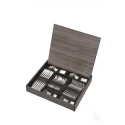 Set 60 tacamuri argint masiv 925 Svedese Hammered