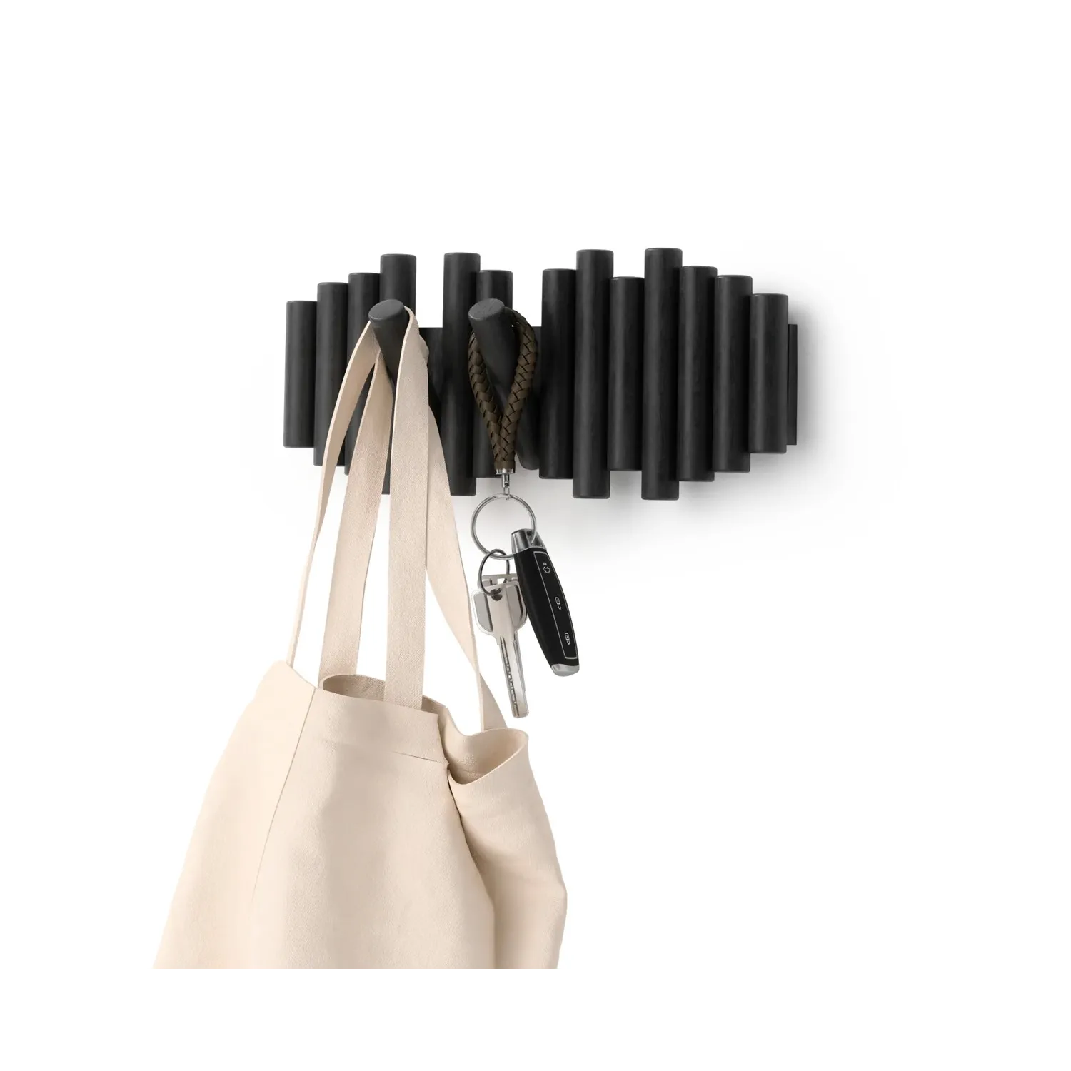 Cuier Umbra Picket Rail negru