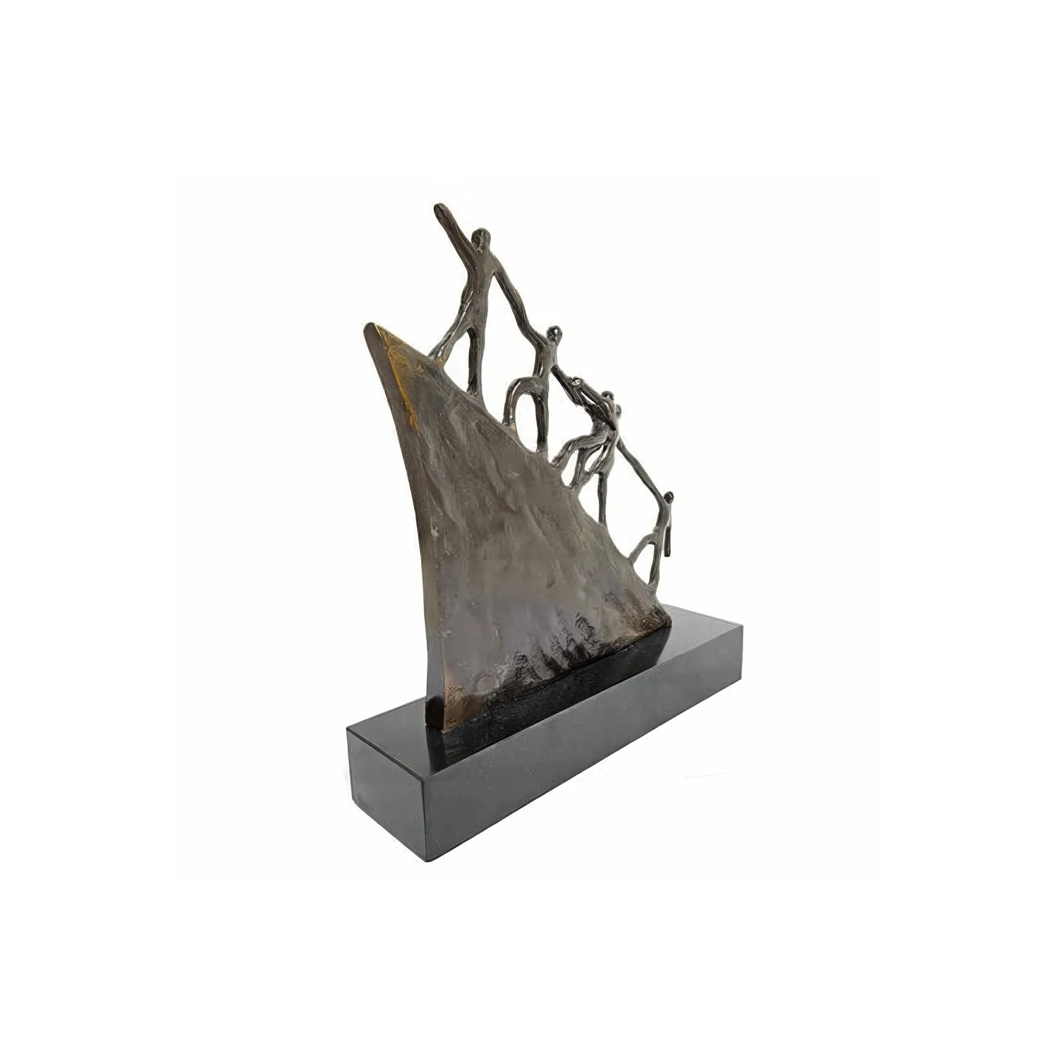 Statueta bronz masiv "Progres"