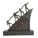 Statueta bronz masiv "Progres"