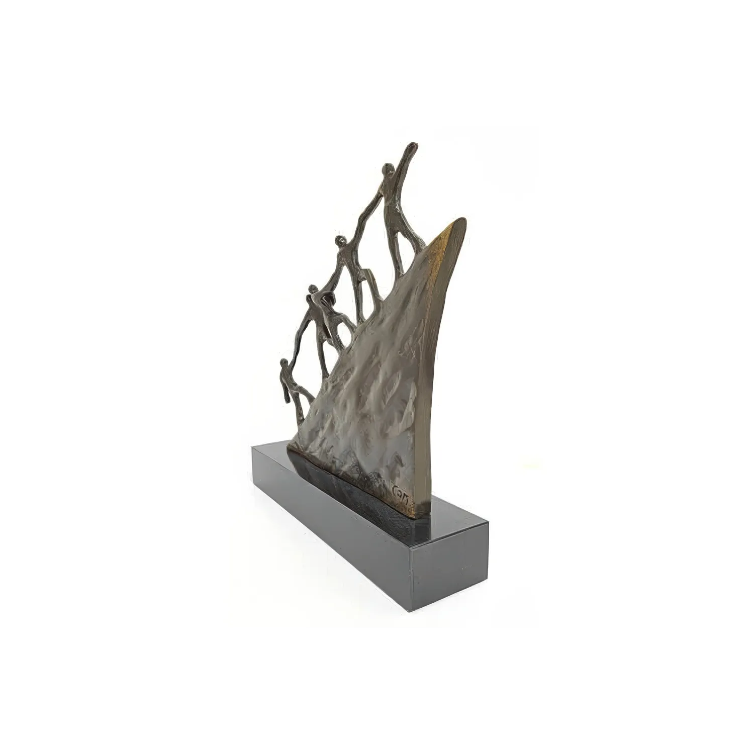 Statueta bronz masiv "Progres"