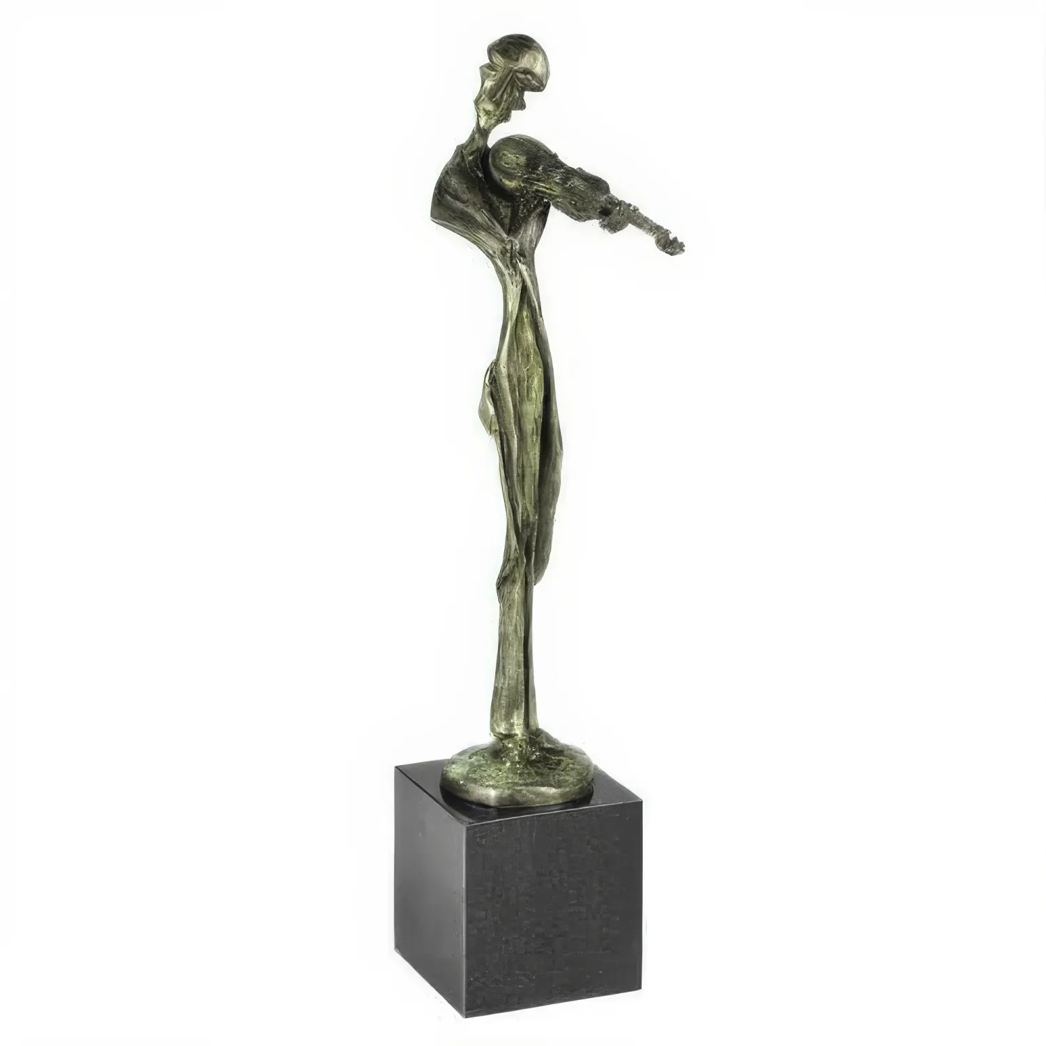 Statueta bronz "Omul cu vioara"