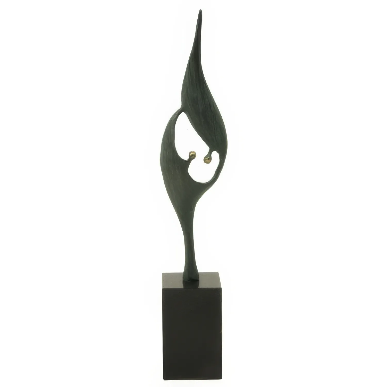 Statueta bronz masiv "Comuniune"