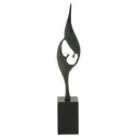Statueta bronz masiv "Comuniune"
