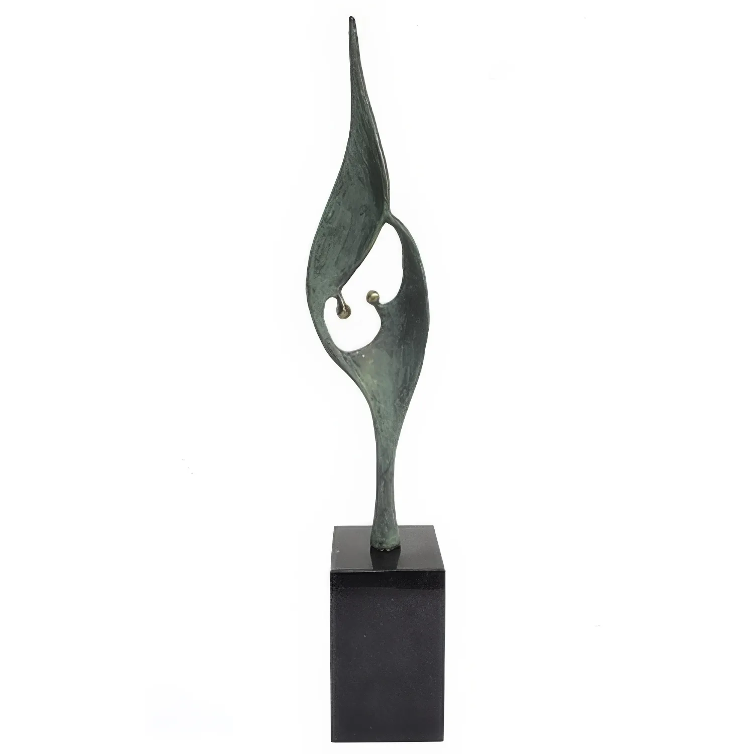 Statueta bronz masiv "Comuniune"