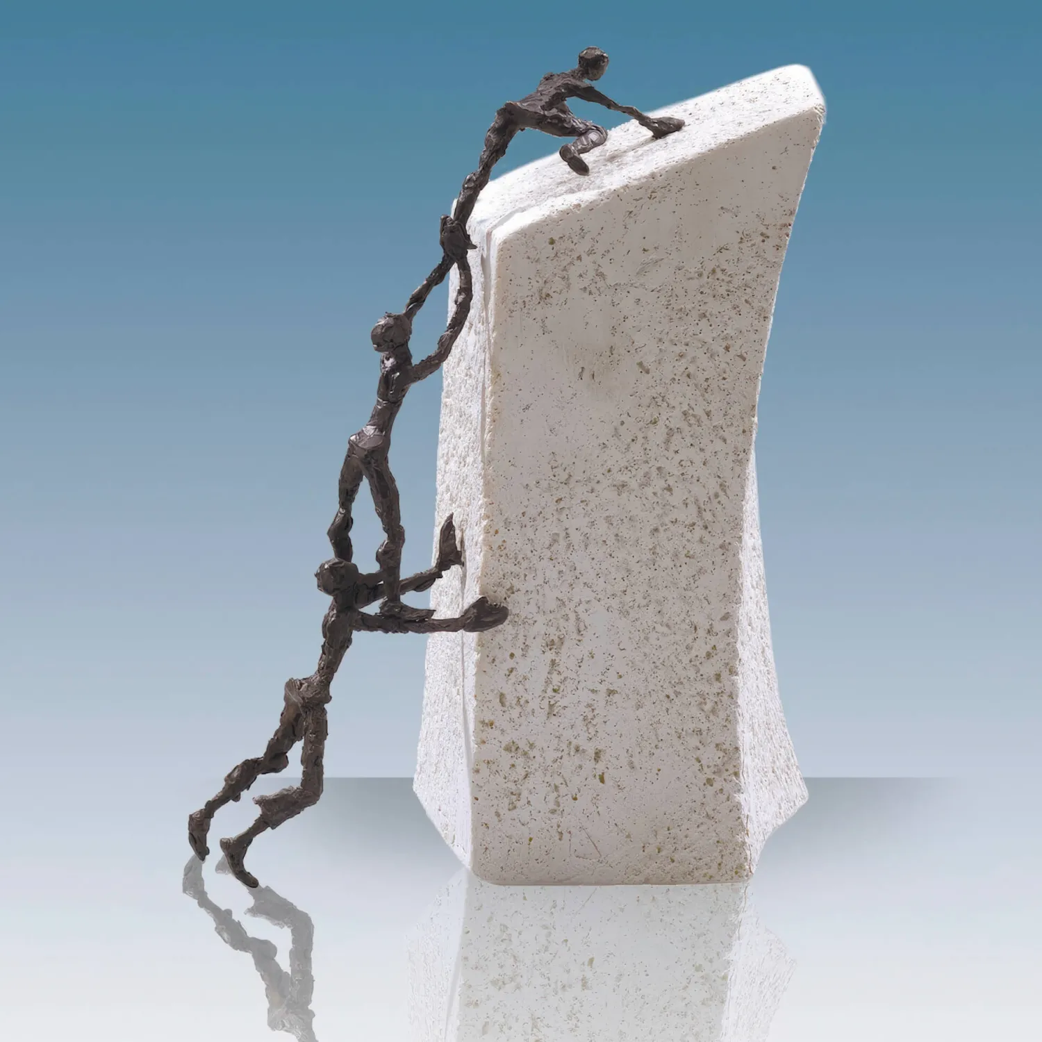 Statueta bronz "Atingem obiectivul"