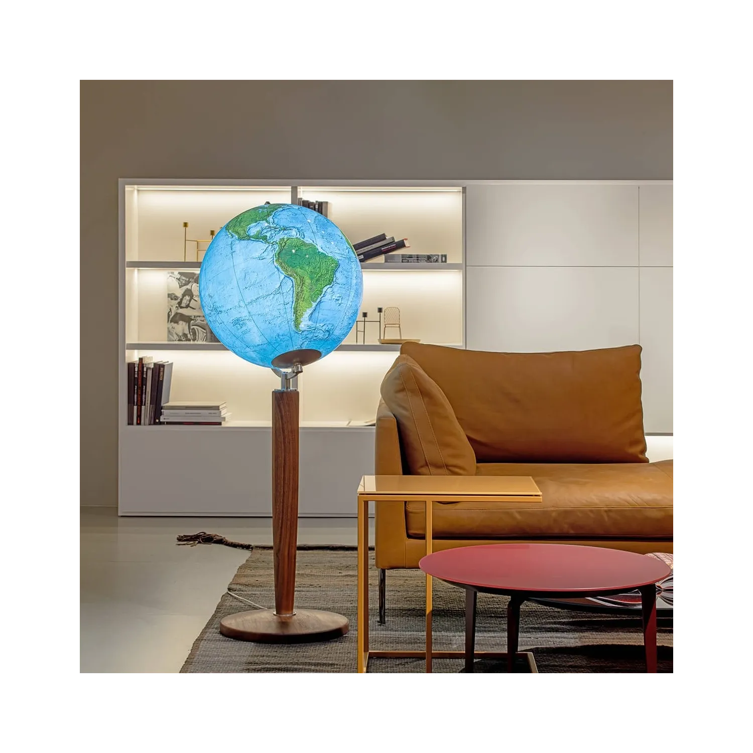 Glob de podea cu lumina Duo Alba Khan Ø 51cm