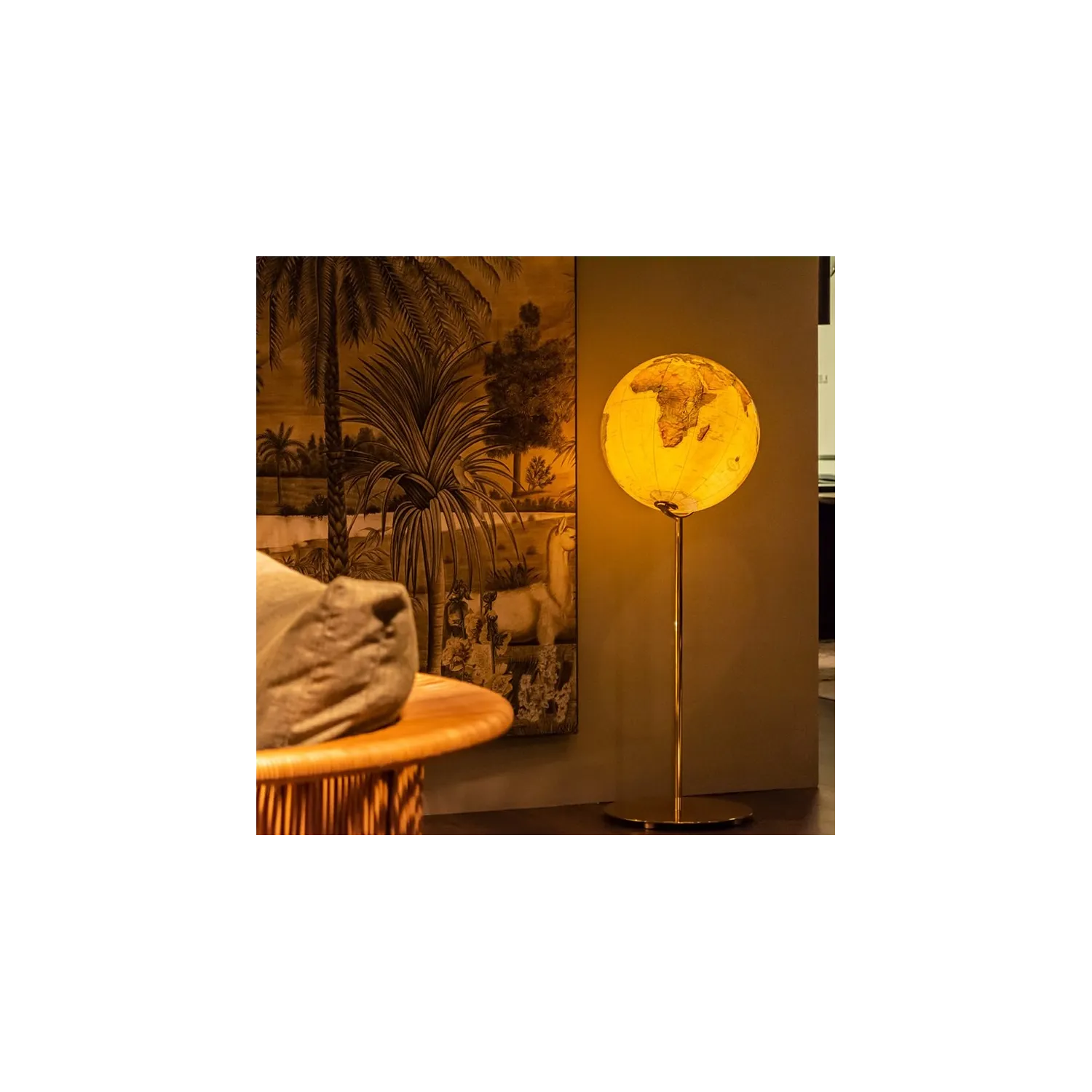 Glob de podea cu lumina ROYAL Regent Brass Ø 40cm