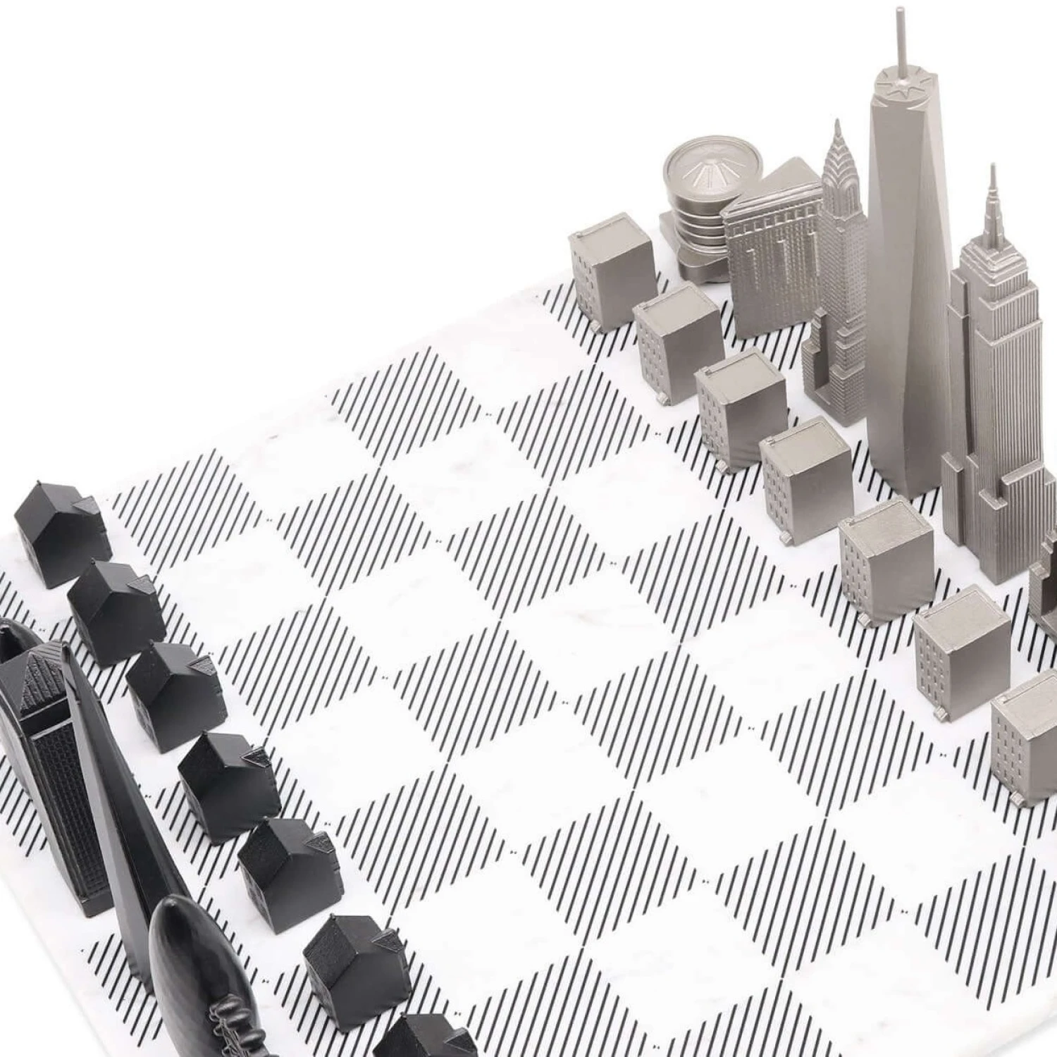 Joc de sah Skyline London vs New York Premium Marble