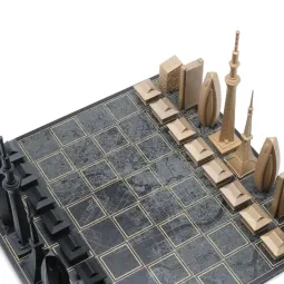 Joc de sah Skyline Tokyo Luxury Bronze