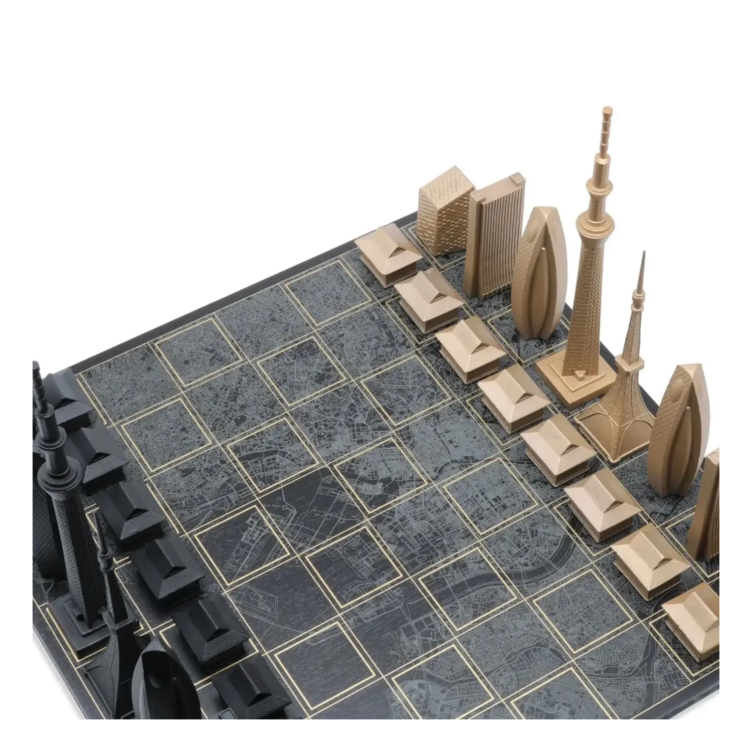 Joc de sah Skyline Tokyo Luxury Bronze