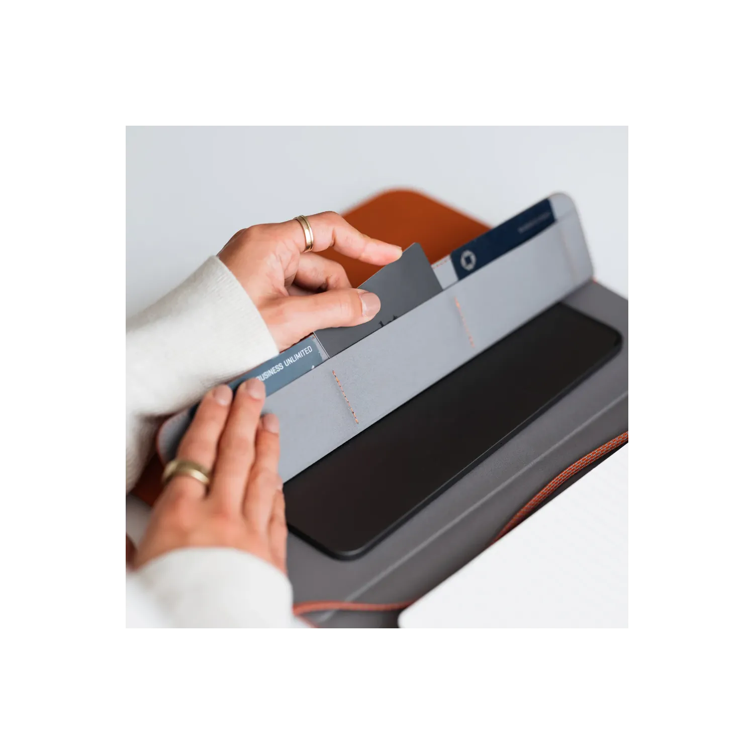 Agenda piele A5 Orbitkey Compendium Terracotta