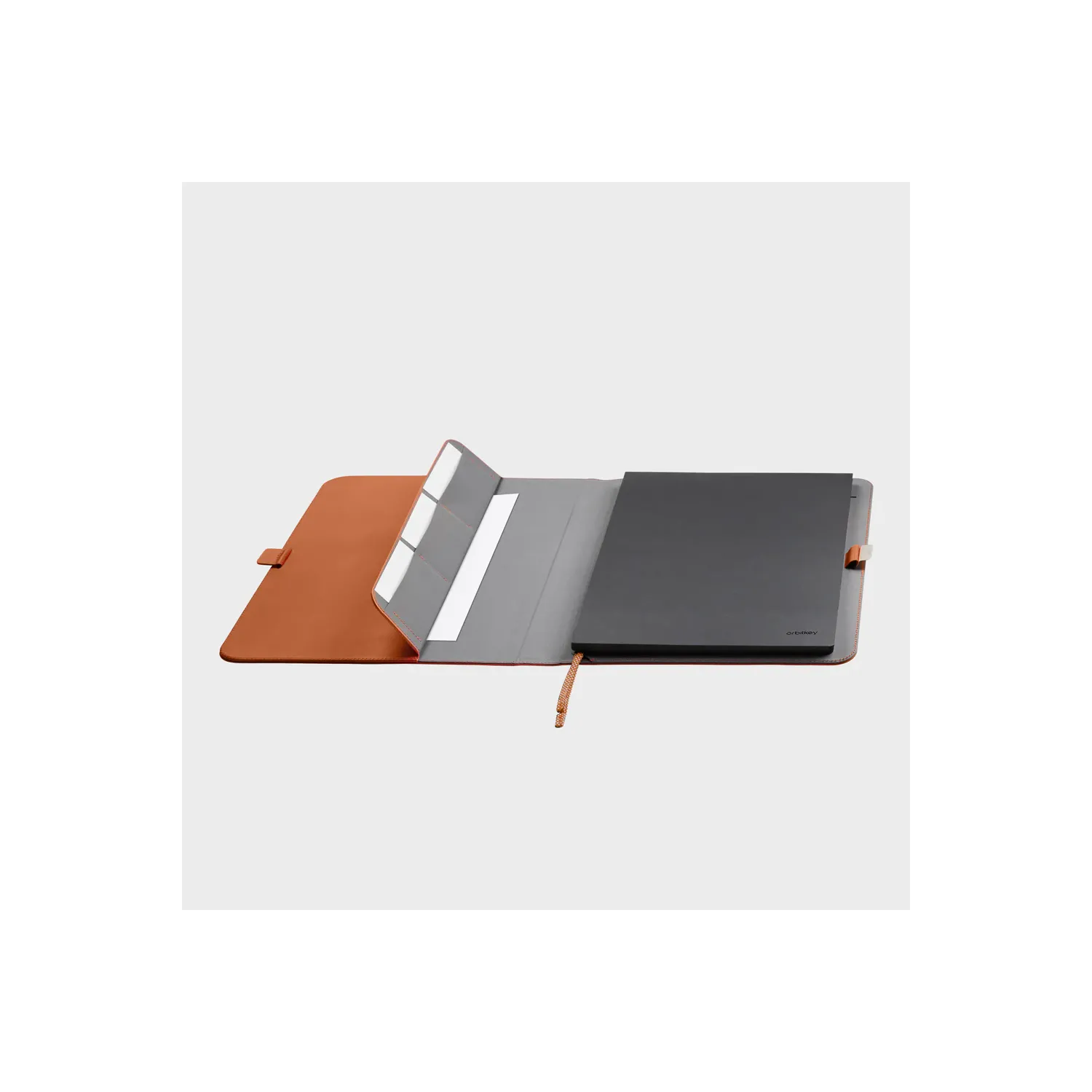 Agenda piele A5 Orbitkey Compendium Terracotta