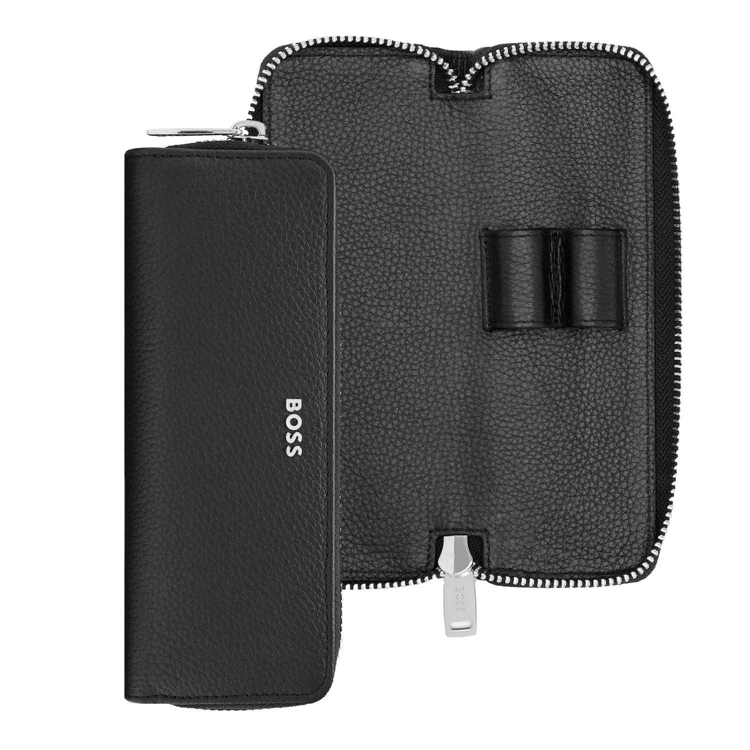 Set pix si stilou cu etui piele Hugo Boss Silver
