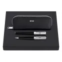 Set pix si stilou cu etui piele Hugo Boss Silver