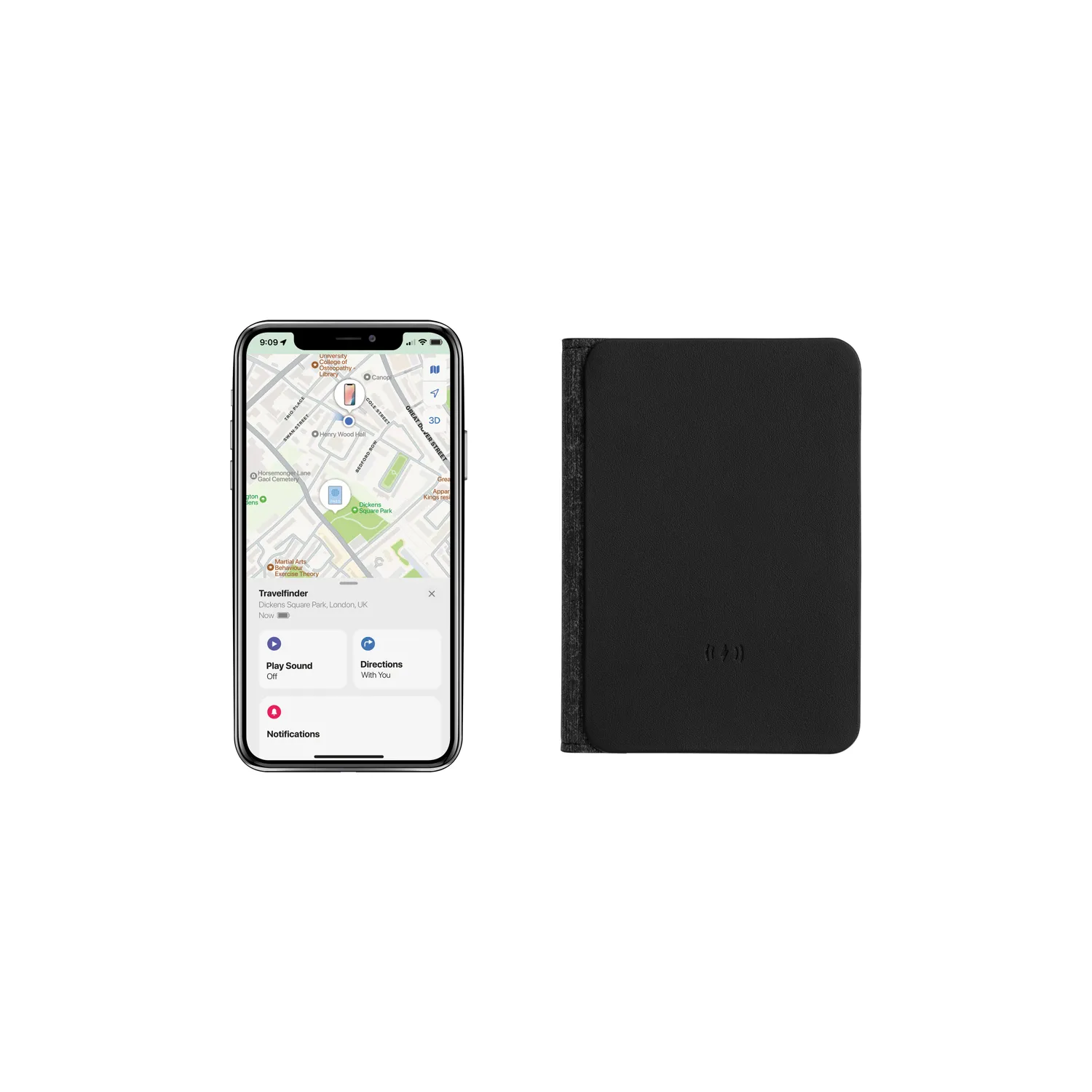 Portofel calatorie cu localizare globala Trackmate