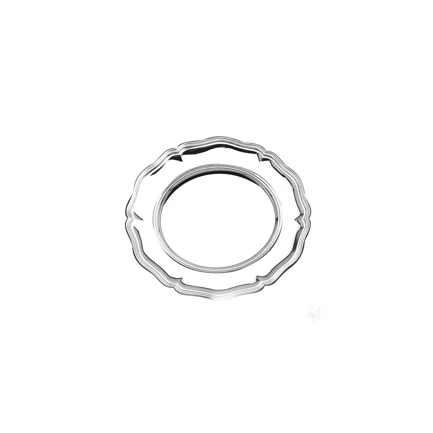 Farfurie argint masiv Settecento 25cm