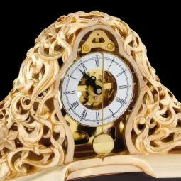 Ceas mecanic Baroque Gold cu pendul