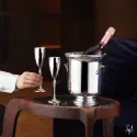 Pahar de sampanie din argint masiv Parighi