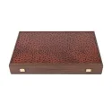 Joc de table Ostrich Tote Brown Leather