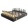 Joc de sah Leather Chessboard Chessmen & Pearl
