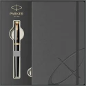 Set stilou Parker IM Gold placat cu aur cu notes