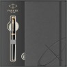 Set stilou Parker IM Gold placat cu aur cu notes
