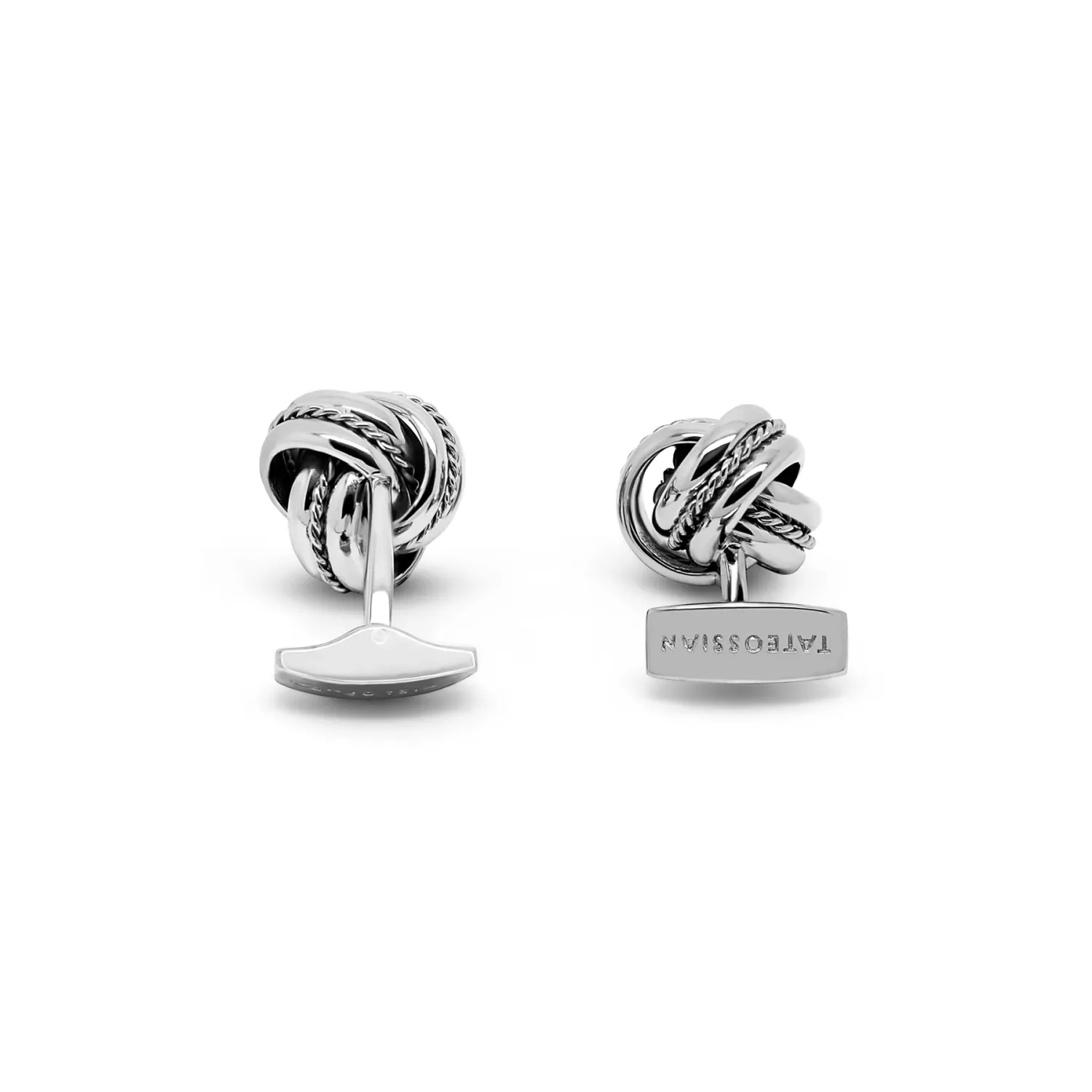 Butoni argint masiv Royal Knot