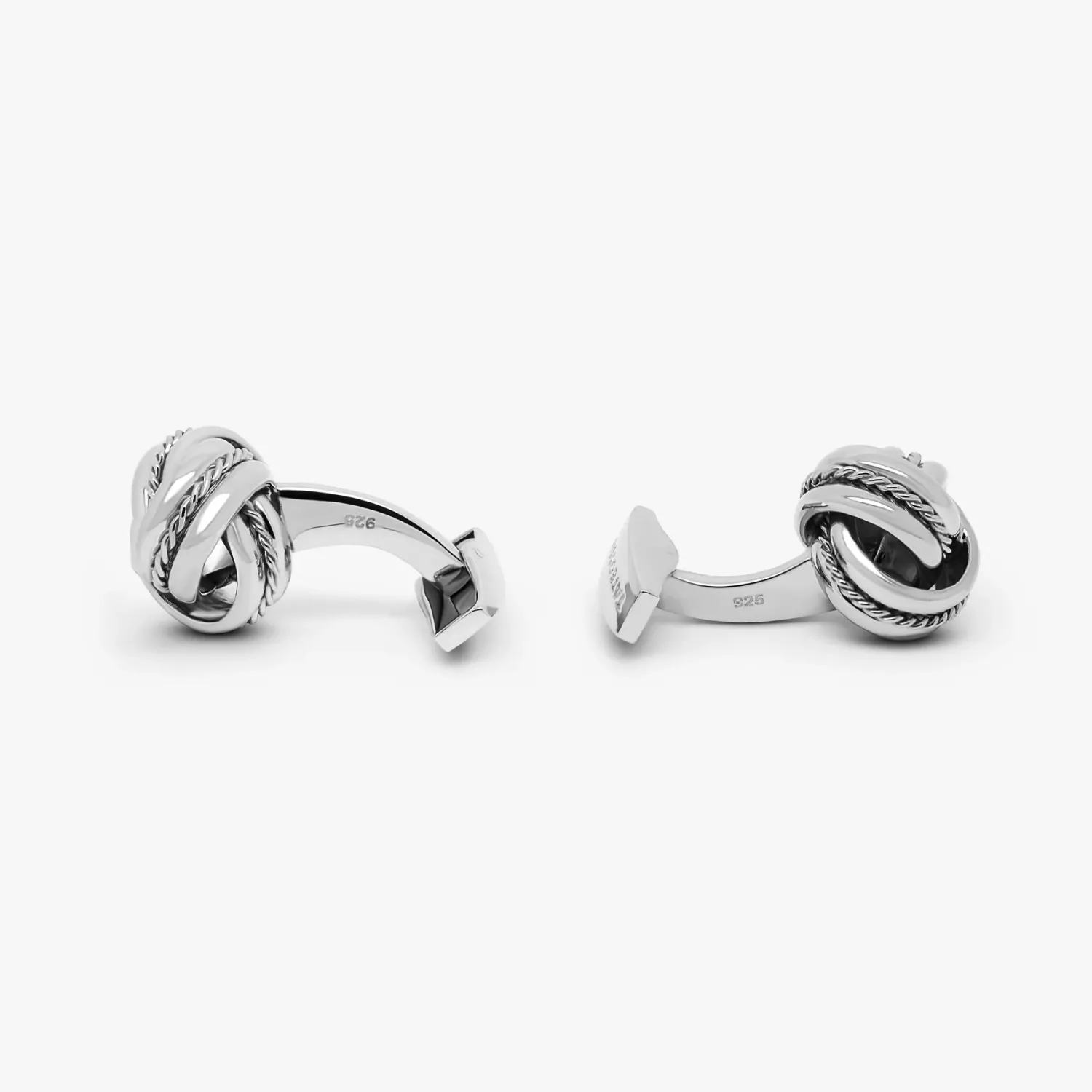 Butoni argint masiv Royal Knot