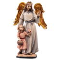 Statueta lemn "Fetiță ocrotită", 20cm