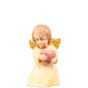 Statueta din lemn "Ingeras cu inimioara", 6cm