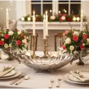 Bol argint masiv Centerpiece